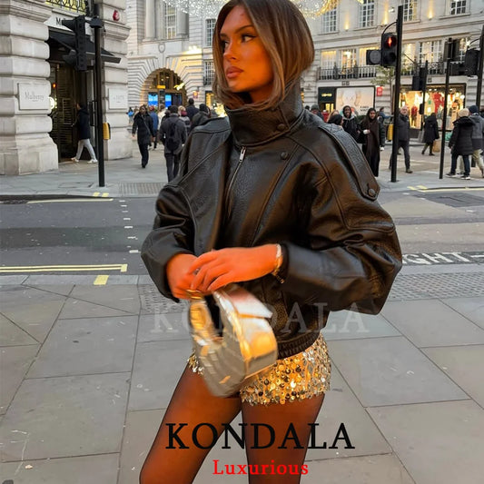 KONDALA Casual Chic Zip Jacket