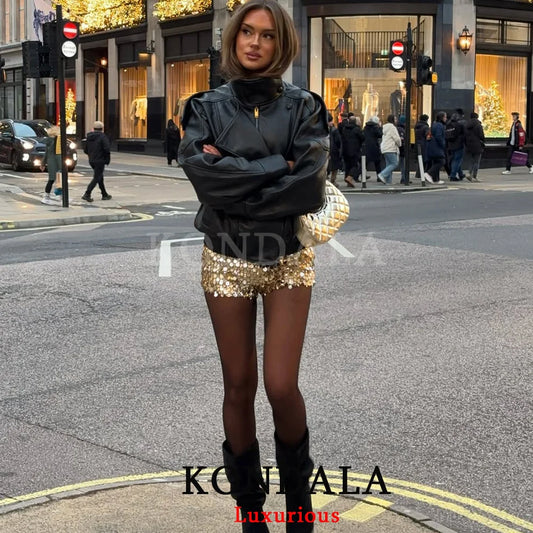 KONDALA Casual Chic Zip Jacket